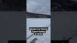 Nenana Ice Classic 2023 Tripod Update Its cold and windy in Alaska [upl. by Adnopoz]