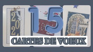 15 cartes de voeux  présentations inspirations [upl. by Cacka239]