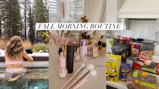 FALL MORNING ROUTINE🎃SKINCARE GROCERY HAUL amp NEW PRODUCTS Slmissglam [upl. by Nylarat244]