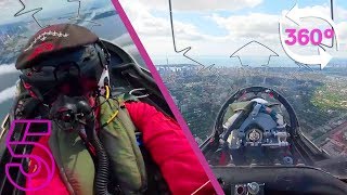 360° Cockpit View of The Red Arrows in Toronto Canada  Red Arrows Take America  Channel 5 [upl. by Macy129]