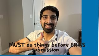 The Must Dos before the ERAS submission MATCH2025 USMLE [upl. by Harrus]