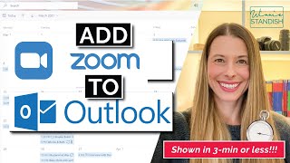 How To Integrate Zoom Into Outlook Calendar Tutorial SAVE TIME [upl. by Hannala220]