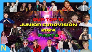 Junior Eurovision 2024 Our Top 10 Part 2 [upl. by Seugram]