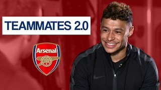 Who is the nutmeg king at Arsenal  Alex OxladeChamberlain Teammates 20 [upl. by Lenej]