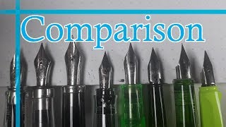 Fountain Pen Extra Fine Nib Comparison [upl. by Kal]