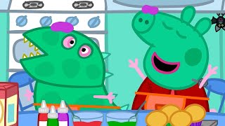 Peppa Pigs Spooky Halloween Meal 🎃 Peppa Pig Halloween 🧙‍♀️ Kids Video 🎃 Peppa Pig Surprise [upl. by Aikemet111]