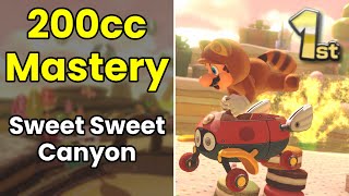 How to Master 200cc Sweet Sweet Canyon  Mario Kart 8 Deluxe [upl. by Atinev]