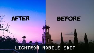 Lightroom Mobile Edit Tutorial 2018  Must Watch [upl. by Maltzman]