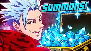 900 GEMS BEST PURGATORY BAN SUMMONS Seven Deadly Sins Grand Cross [upl. by Asirac]