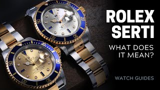 What is a Rolex Serti Dial  SwissWatchExpo Rolex Watches [upl. by Gonnella283]