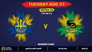 LIVE  Barbados Royals vs Jamaica Tallawahs  CPL 2021 [upl. by Ainoz572]