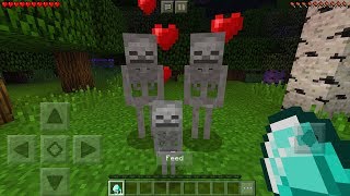 How To Breed Skeletons in Minecraft Pocket Edition Skeleton Breeding Addon [upl. by Latif762]