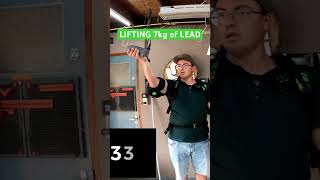 How long can I lift 7kg of lead with the Festool ExoActive exoskeleton on 💪😫 [upl. by Nodnol]