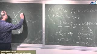 Joseph Polchinski String Theory and Black Hole Information [upl. by Ayerim]