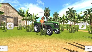 Indian Tractor Wala Game Video 😎 trending Tractor driving 3d game Video [upl. by Nuahsak]