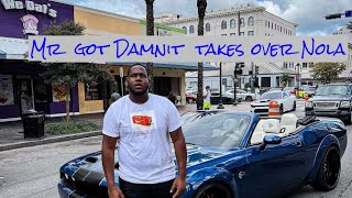 Mr got dammit takes over New Orleans 🔥  Shit got lit 🐐  moparornocar droptophellcat daytona [upl. by Elburr]