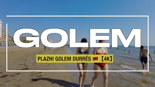 DURRES ALBANIA 🇦🇱 Plazhi i Golemit Durres 😍 Golem Beach 🇦🇱【4K】Drone  Walking [upl. by Kassab]