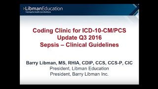 ICD10 Coding Clinic Update Sepsis – Clinical Guidelines [upl. by Fitzhugh]