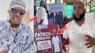 Shatta Wale Reacts As Patrick STANDATHON Man Gives Up After Standing For 4 Hours [upl. by Christalle]