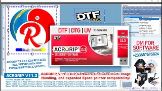 INSTALL AcroRip 113  DTG  DTF  UV With Crãçkêd NO DONGLE NEEDED [upl. by Eenal168]