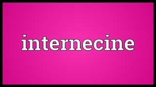 Internecine Meaning [upl. by Kirschner190]