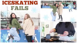 WE CANT ICE SKATE  Vlogmas 17 [upl. by Charleton]