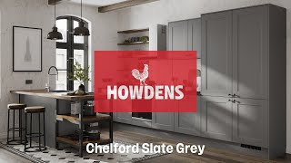 Howdens Chelford Slate Grey Shaker Kitchen [upl. by Annaitat]