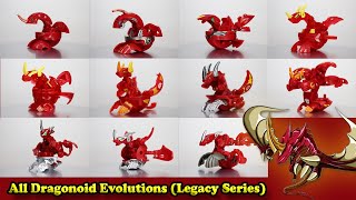 All Dragonoid Evolutions Legacy Series Seasons 14 [upl. by Dett927]