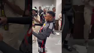 Relebogile Mofokeng dancing after Orlando Pirates won the Mtn8 cup 🏆 😅 [upl. by Nyved]