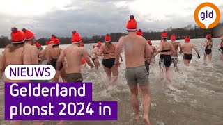 Nieuwjaarsduik in Winterswijk groot succes [upl. by Rehm]