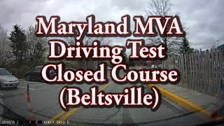 Maryland MVA Driving Test  Closed Course [upl. by Otilrac]