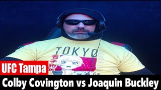 UFC Tampa Colby Covington vs Joaquin Buckley PREDICTION [upl. by Adalheid]