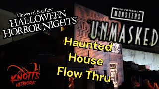 Universal Monsters Unmasked Haunted House Walk Through Universal Studios Hollywood HHN [upl. by Macmullin]