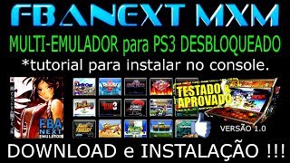 PS3EMULADOR FBANEXT MXM 10 multi  emulador para PS3 DESBLOQUEADO DOWNLOAD e INSTALAÃ‡ÃƒO [upl. by Rodrique]