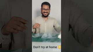 Liquid nitrogen gas experiment 🧪🥶🤯 Dont try at home 🏠 viral video [upl. by Ahsekar]