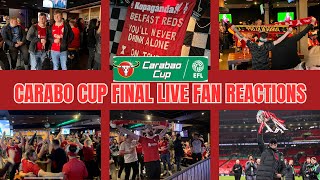 Carabao Cup Final LIVE Fan Reactions Liverpool 10 Chelsea [upl. by Labors]