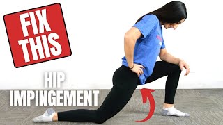 HIP IMPINGEMENT STRETCHES  3 Simple Exercises You NEED to Do [upl. by Paola608]