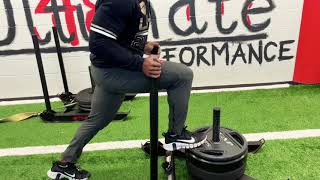 Rear Leg sled push Glute activation [upl. by Paulo]