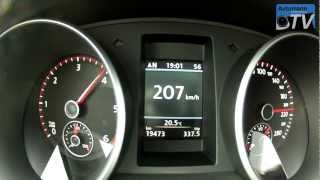 2012 Golf 6 GTD  0220 kmh acceleration 1080p FULL HD [upl. by Erelia]