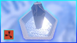 Rust Raids ❄️ Frozen ICE LAKE Build  NEW SNOW MONUMENT ❄️ [upl. by Rosio]