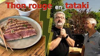 Tataki de thon rouge de ligne au barbecue  cest aberrant [upl. by Yhtac]