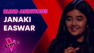 Janaki Easwar Lovely The Voice Australia 2021 Full Blind Audition [upl. by Sarine]