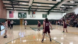 Video Weedsport battles Port Byron in boys basketball [upl. by Akceber]