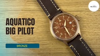 БРОНЗА КАЧЕСТВО И ЦЕНА Aquatico Big Pilot 43mm Bronze [upl. by Carper300]