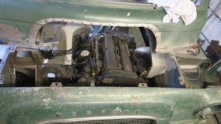 Trevs Bedford CA Van Blog  Part 18 Zetec Engine Transplant Using stock components [upl. by Power]