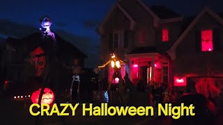 GREAT Decorated Houses amp Costumes on Halloween Night  Watch Till The End candy canada halloween [upl. by Rafferty]