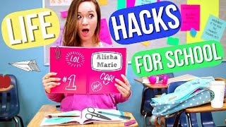 Back to School LIFE HACKS Alisha Marie [upl. by Honeywell]