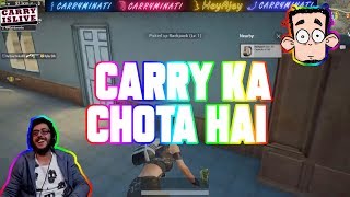 CHOTA CARRY  PUBG MOBILE CARRYMINATI [upl. by Ahsiadal]