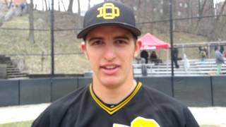 Ohio Dominican Baseball Sweeps Ashland 32214  Jacob Horsley Interview [upl. by Eanal906]