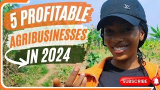 5 PROFITABLE AGRIBUSINESS YOU SHOULD VENTURE INTO IN 2024 [upl. by Gnagflow]